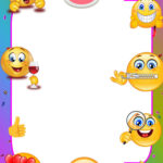 FREE Printable Cute Emoji Birthday Party Invitation Templates