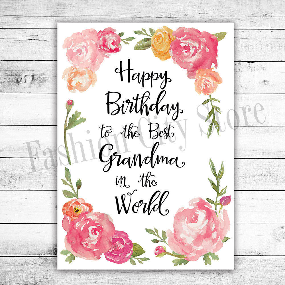 Free Printable Happy Birthday Cards For Grandma 2023 