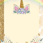 FREE PRINTABLE Magical Unicorn Birthday Invitation Templates
