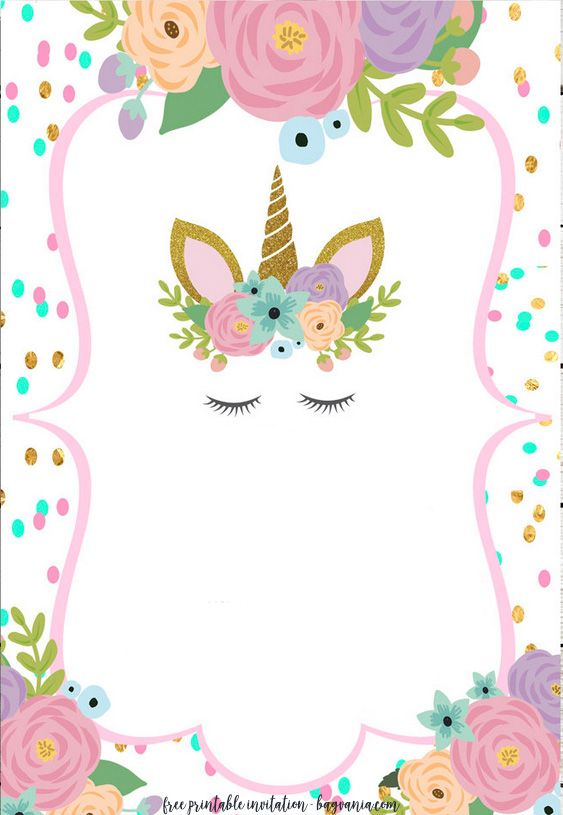 FREE Unicorn Invitation Templates New Edition Unicorn Birthday 