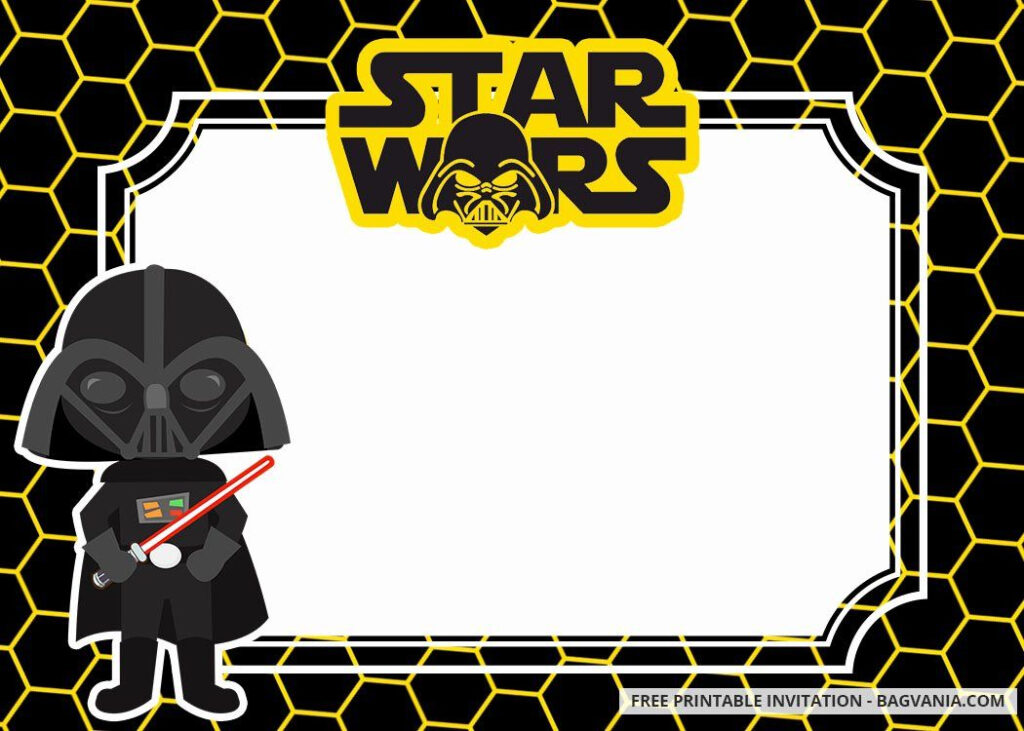 Fresh Printable Star Wars Invitation Template In 2020 Star Wars 