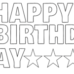 Happy Birthday Banner In Printable Letters Birthday Banner Template