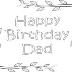 Happy Birthday Dad Coloring Page Free Printable Coloring Pages For Kids