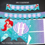 Little Mermaid Banner Ariel Birthday Banner Mermaid Etsy In 2021