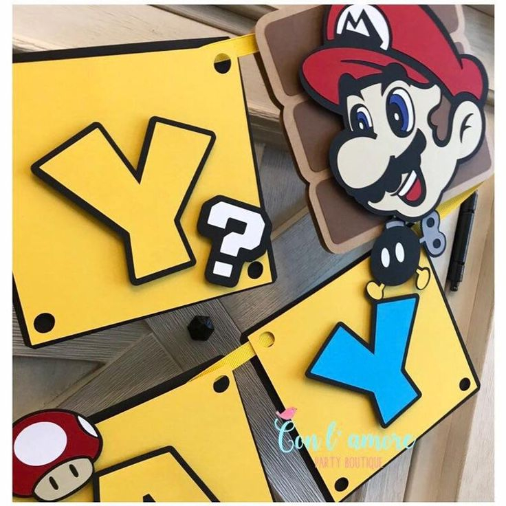 Mario Bros Banner Super Mario Bros Birthday Banner Mario Banner In 