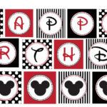 Mickey Mouse Birthday Banner Printable Happy Birthday Banner