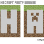 Minecraft Happy Birthday Banner Minecraft Happy Birthday Signs