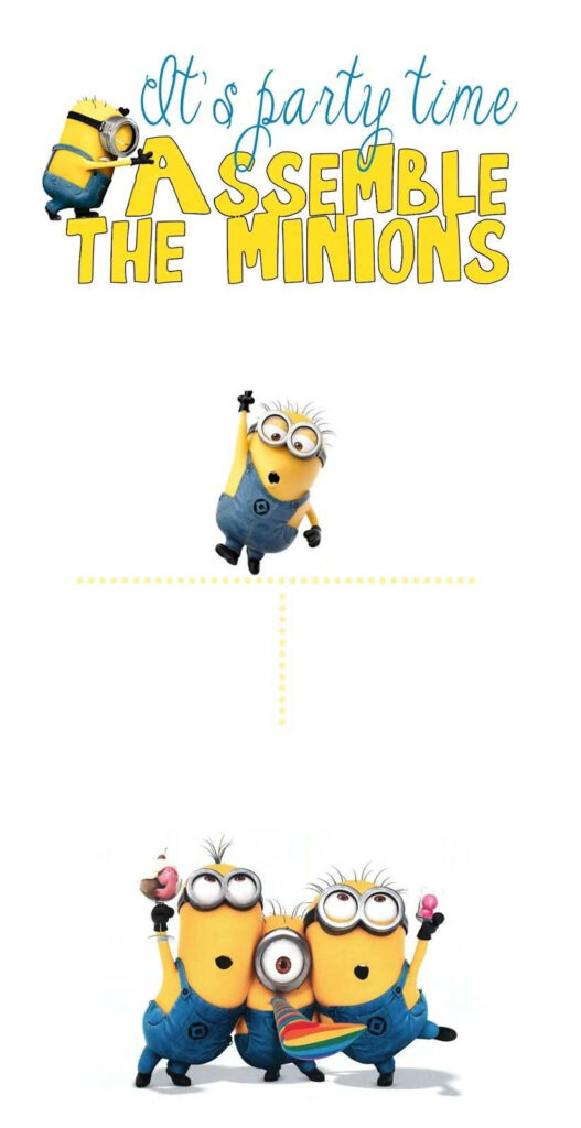 Minions Einladung Vorlage