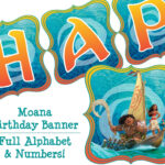 Moana Birthday Banner Moana Banner Moana Party Banner Moana