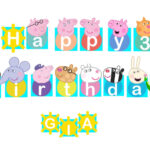 Peppa Pig Birthday Banner