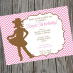 Printable Cowgirl Chevron Birthday Invitation By Cohenlane 8 00