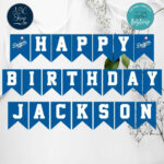 Printable Los Angeles Dodgers Birthday Banner Instant Download Bobotemp