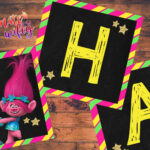 Printable Trolls CUSTOMIZED Birthday Banner By TheUltimateWifey On Etsy