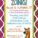 Scooby Do Birthday Invitations Invitation Design Blog