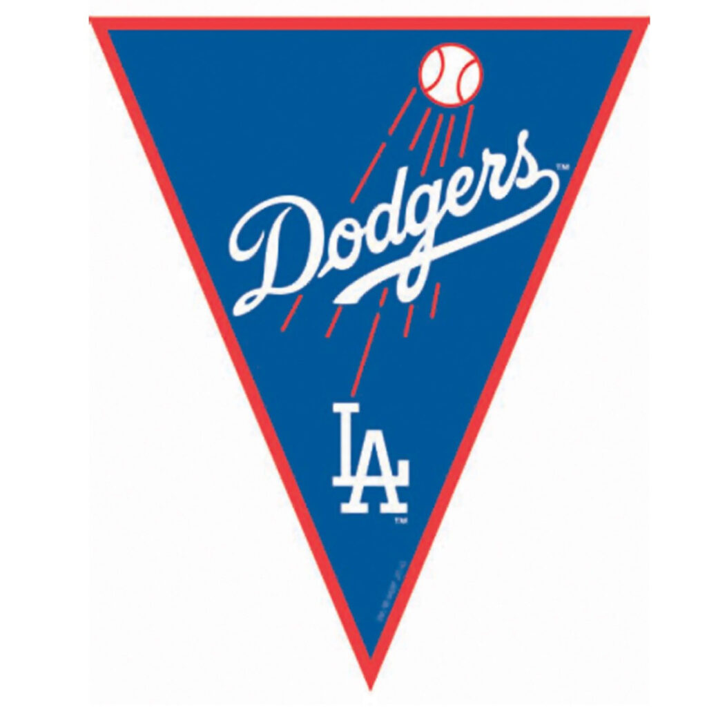 Vintage Dodgers Pennant Los Angeles Dodgers Baseball Dodgers 