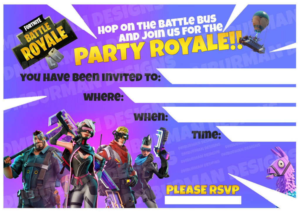  1 Invite Royale New Fortnite Invites Instant Download HD papergoods 
