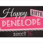 13 Sweet 16 Banner Designs Templates PSD AI Free Premium