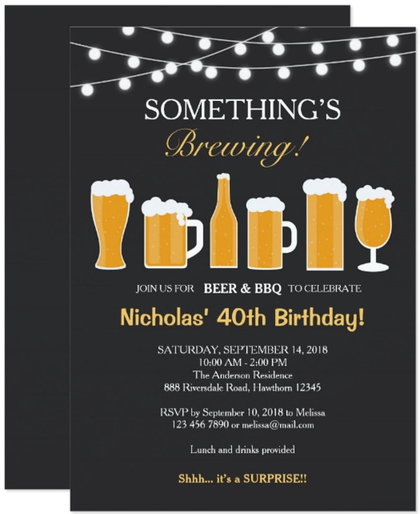 14 BBQ Birthday Invitation Designs Templates PSD AI ID Pages