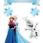 20 Frozen Cake Toppers Printable Worksheet For Student Kue Frozen