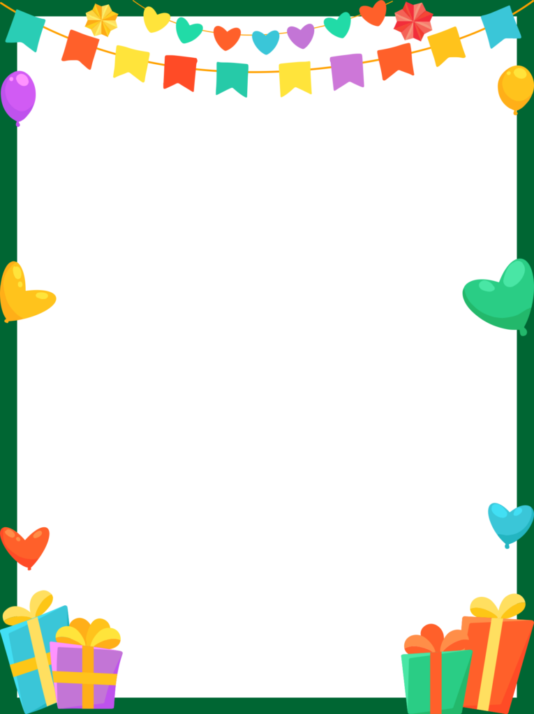 4 Best Free Printable Happy Birthday Borders Printablee