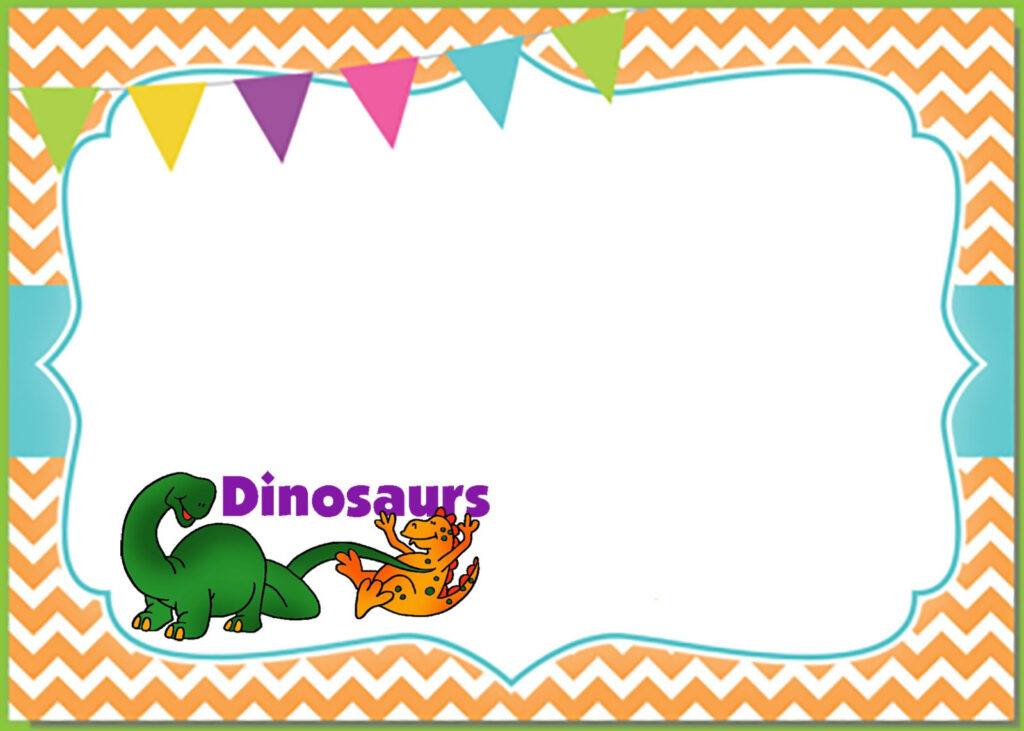 6 Printable Invitation Templates For A Dinosaur Birthday Party 