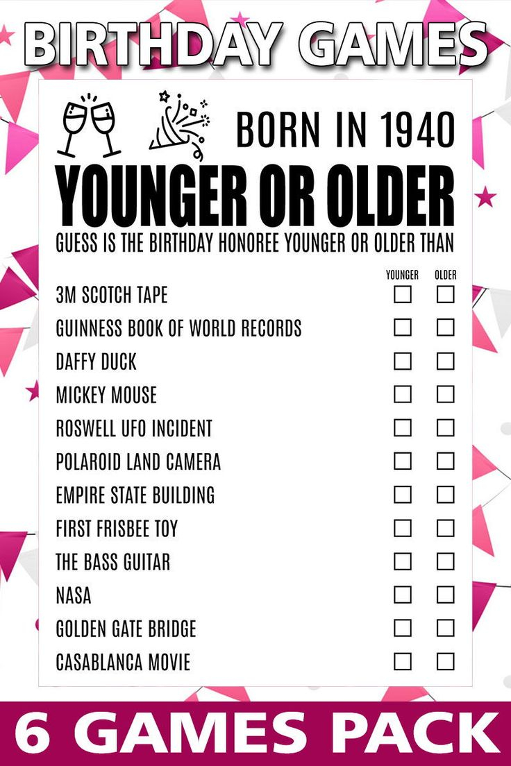 80th Birthday Games Birthday Trivia Game 80 Birthday 80th Etsy In