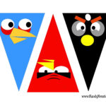 Angry Bird Pennant Banner Printable Everyday Parties