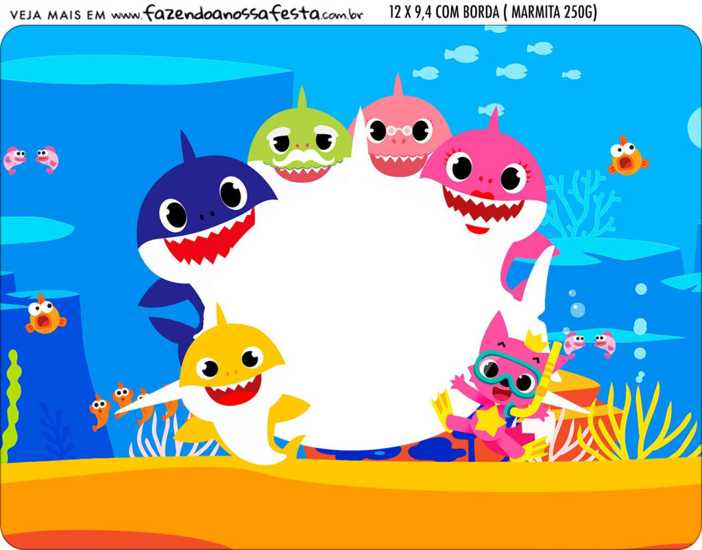 Baby Shark Party Free Printable Candy Buffet Labels Oh My Bab 