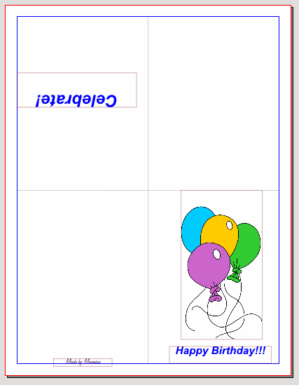 Birthday Card Template Foldable HQ Template Documents