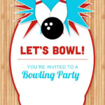 Bowling Party Free Printable Birthday Invitation Template Greetings