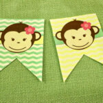 ChemKnits Monkey Chevron Birthday Banner FREE PRINTABLE
