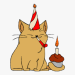 Clip Art Cat Birthday Clip Art Cat With A Birthday Hat Png Free
