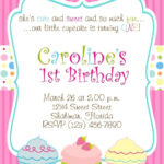 Cupcake 5x7 Printable Party Invitation Girl