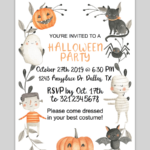 Cute Halloween Printable Invitation Free Halloween Invitations