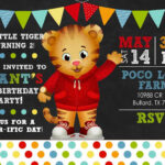 Daniel Tiger Birthday Invitation Template Cards Design Templates