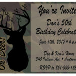 Deer Hunting Camo Printable Birthday Invitations Milestone