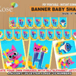 DESCARGA INSTANTANEA Baby Shark Banner Fiesta Baby Shark Baby Shark