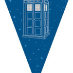Doctor Who Tardis Printable Banner PDF Etsy