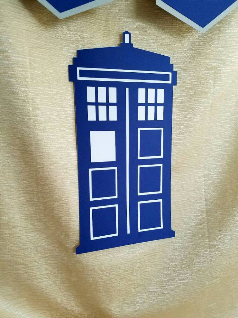 Doctor Who Themed Happy Birthday Banner With Tardis Etsy