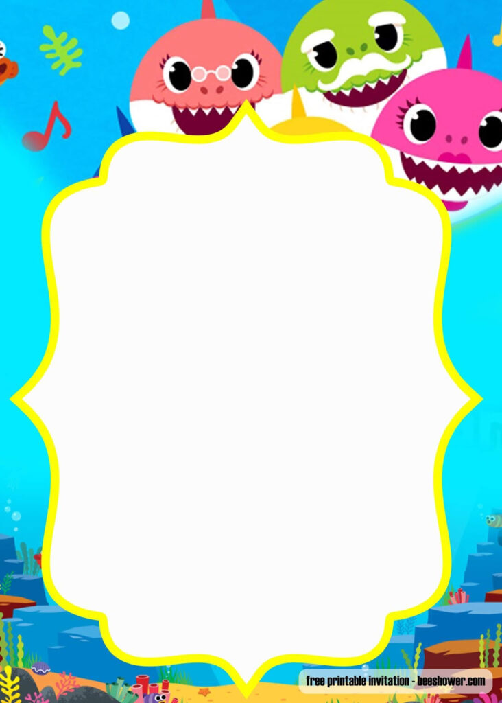 Fiesta De Baby Shark Invitaciones Para Imprimir Gratis Oh My Beb 