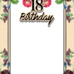 FREE Printable 18th Birthday Invitation Templates DREVIO