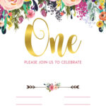 FREE Printable 1st Birthday Invitation Vintage Style FREE