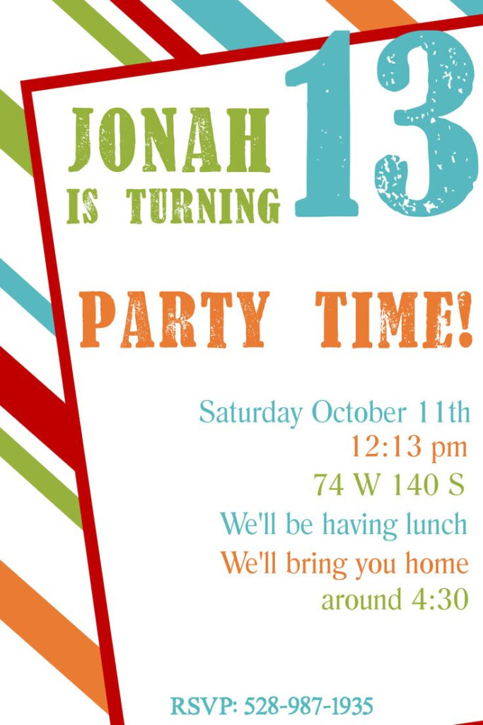 Free Printable Birthday Invitation Templates Birthday Party 