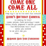 Free Printable Carnival Party Invitation Template Dolanpedia