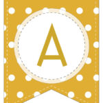 Free Printable Colorful Polka Dot Happy Birthday Banner Letters World