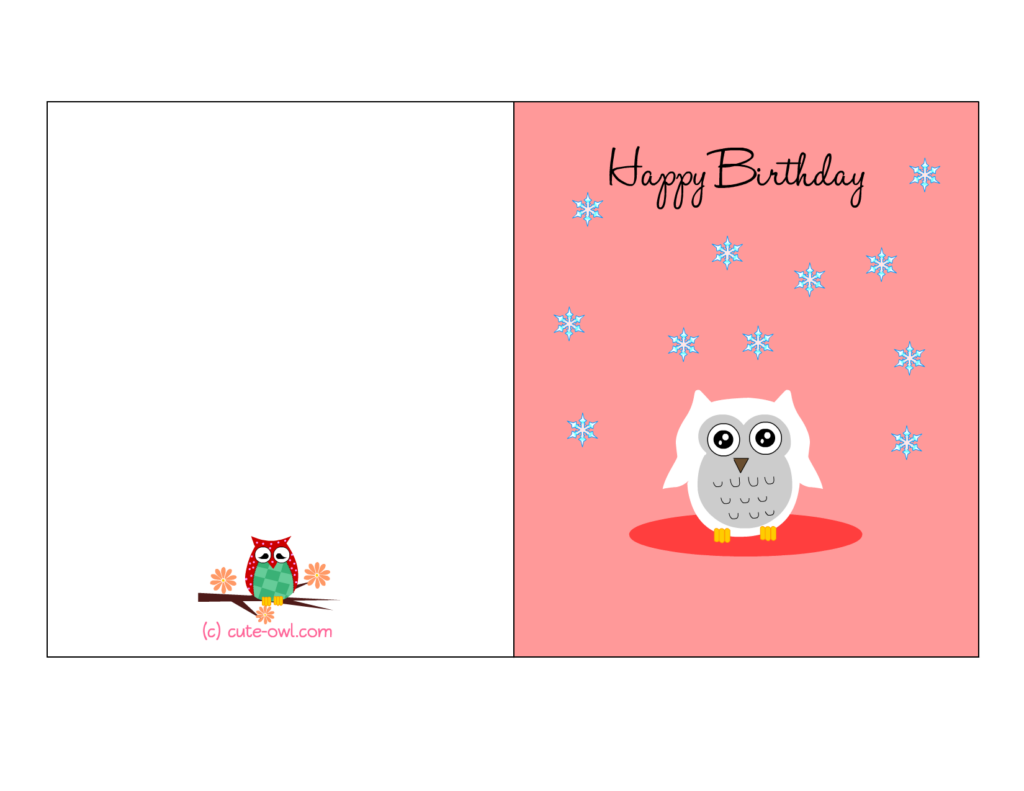Free Printable Cute Owl Birthday Cards ClipArt Best ClipArt Best
