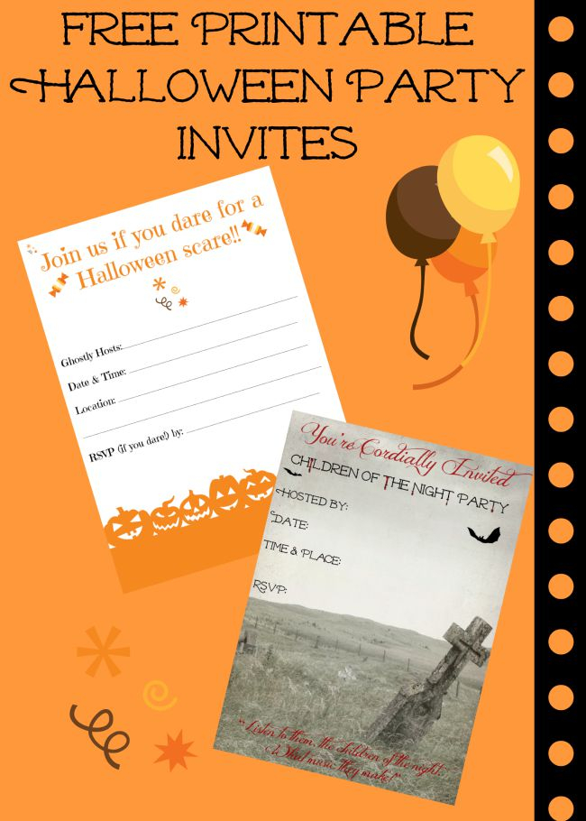 Free Printable Halloween Invitations For Your Super Spooktacular 