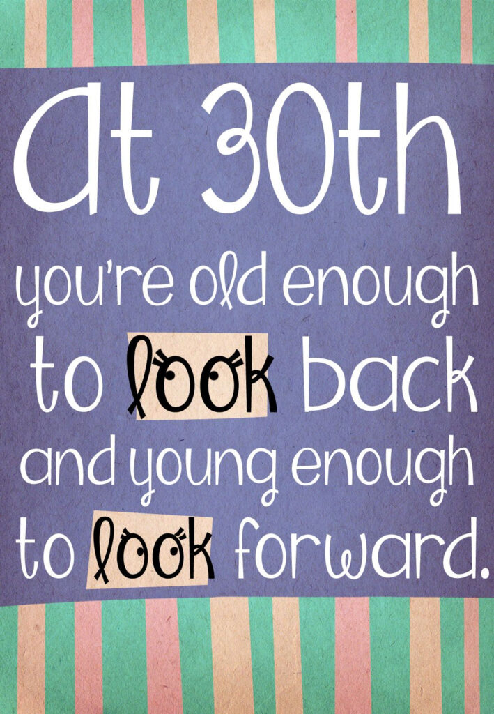 Free Printable Happy 30Th Greeting Card birthday birthdayparty 