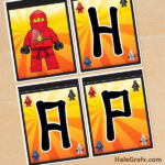 Free Printable Happy Birthday Banners For A Ninjago Party Oh My