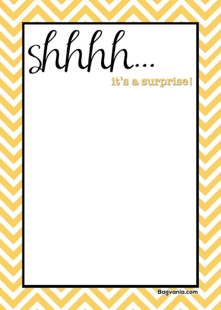 Free Printable Surprise Birthday Invitations Bagvania FREE Printable 